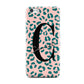 Personalised Leopard Print Pink Green Apple iPhone 5c Case