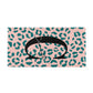 Personalised Leopard Print Pink Green Beach Towel Alternative Image