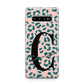 Personalised Leopard Print Pink Green Samsung Galaxy S10 Plus Case