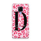 Personalised Leopard Print Pink Red Huawei Mate 20X Phone Case