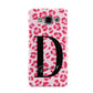 Personalised Leopard Print Pink Red Samsung Galaxy A3 Case