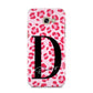 Personalised Leopard Print Pink Red Samsung Galaxy A5 2017 Case on gold phone