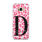 Personalised Leopard Print Pink Red Samsung Galaxy S8 Plus Case