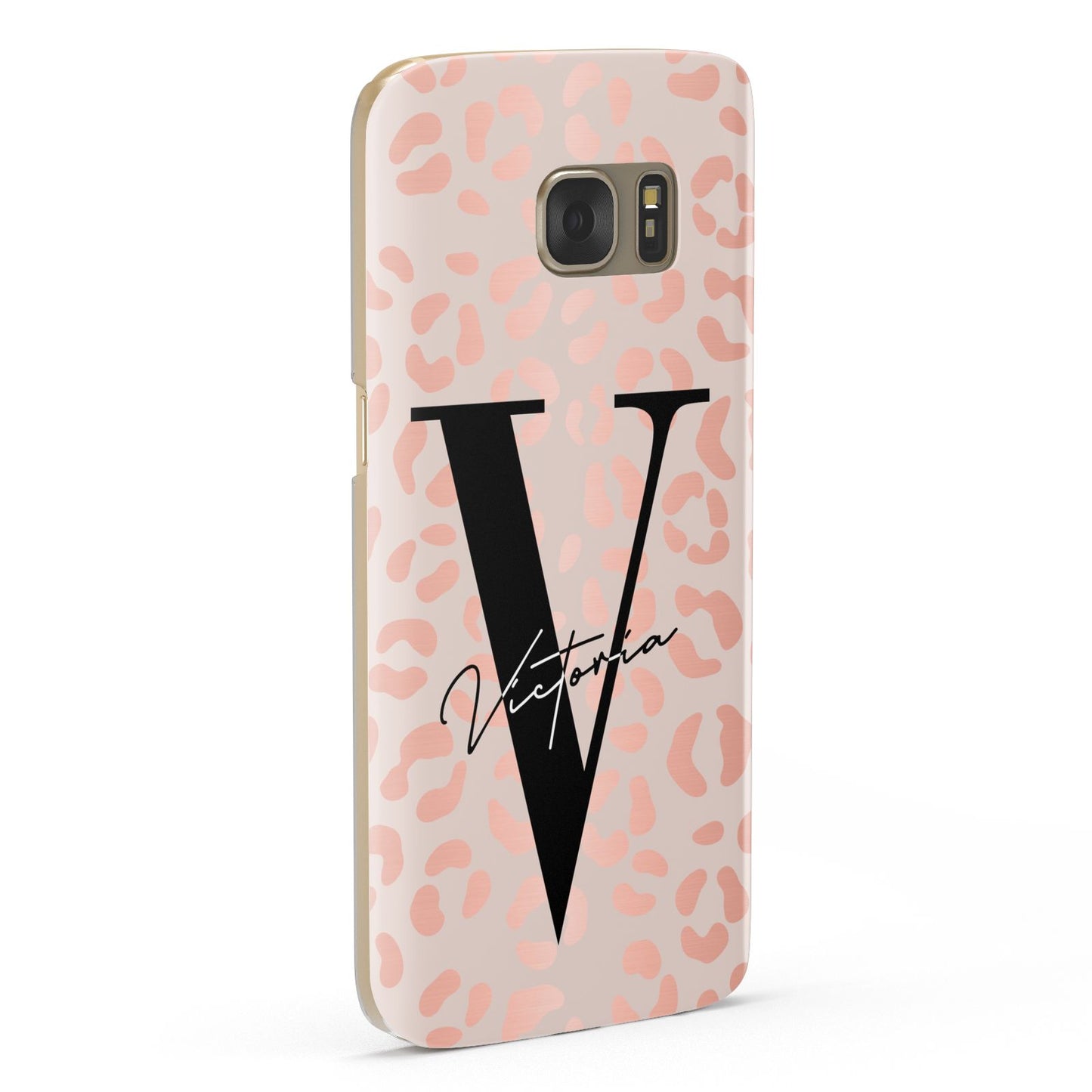 Personalised Leopard Print Rose Gold Samsung Galaxy Case Fourty Five Degrees