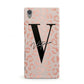 Personalised Leopard Print Rose Gold Sony Xperia Case