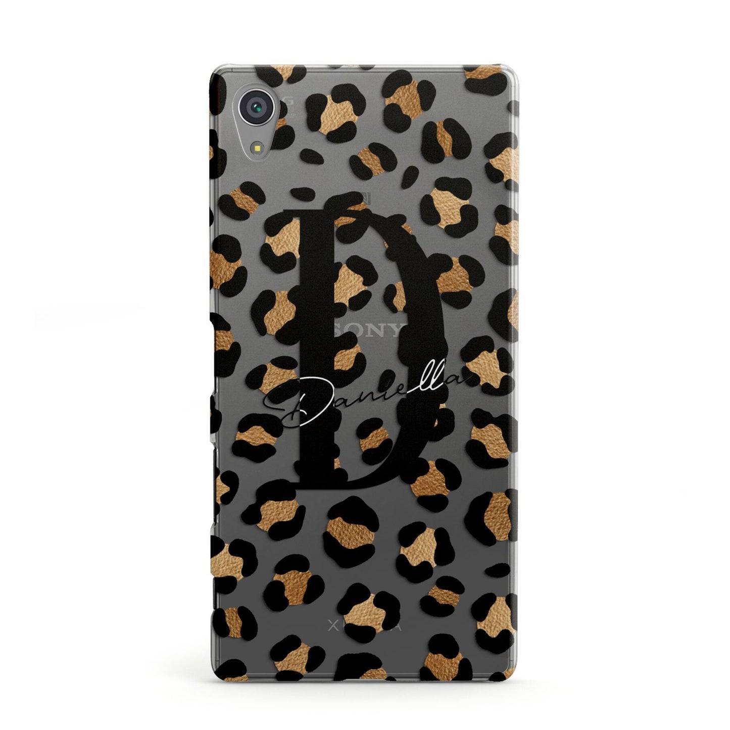 Personalised Leopard Print Sony Xperia Case
