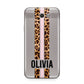 Personalised Leopard Print Stripe Samsung Galaxy J7 2017 Case