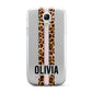 Personalised Leopard Print Stripe Samsung Galaxy S4 Mini Case