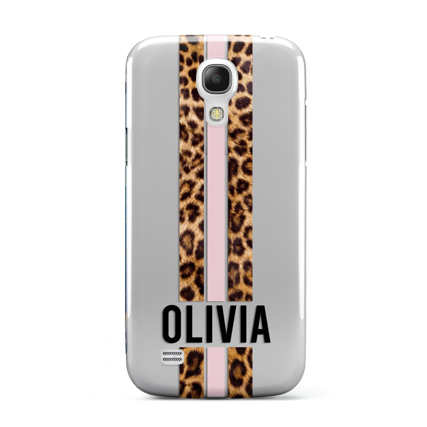 Personalised Leopard Print Stripe Samsung Galaxy S4 Mini Case