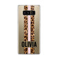 Personalised Leopard Print Stripe Samsung Galaxy S8 Case