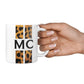 Personalised Leopard Print Stripes Initials 10oz Mug Alternative Image 4