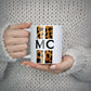 Personalised Leopard Print Stripes Initials 10oz Mug Alternative Image 5