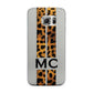 Personalised Leopard Print Stripes Initials Samsung Galaxy S6 Edge Case