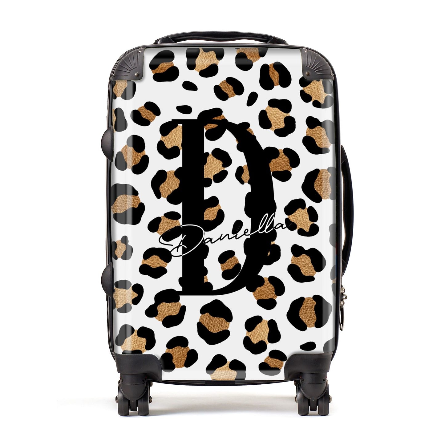 Personalised Leopard Print Suitcase