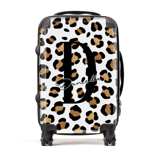 Personalised Leopard Print Suitcase