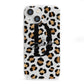 Personalised Leopard Print iPhone 13 Mini Clear Bumper Case