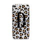 Personalised Leopard Print iPhone 7 Bumper Case on Silver iPhone