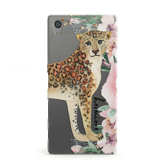 Personalised Leopard Sony Xperia Case
