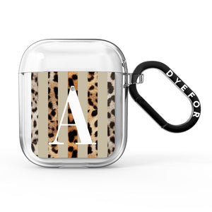 Personalised Leopard Stripes AirPods Case