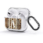 Personalised Leopard Stripes AirPods Glitter Case 3rd Gen Side Image