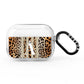 Personalised Leopard Stripes AirPods Pro Clear Case