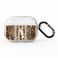 Personalised Leopard Stripes AirPods Pro Glitter Case