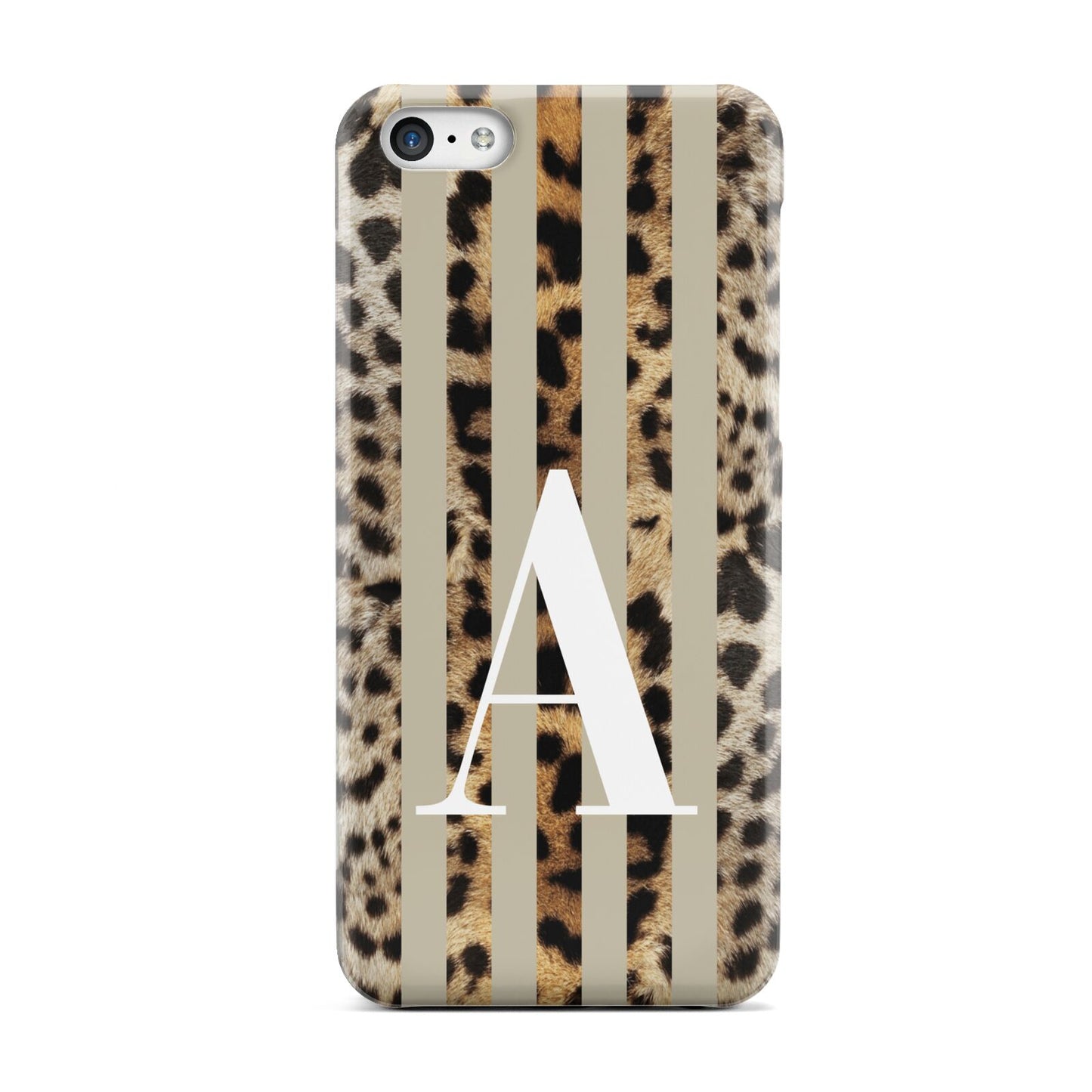 Personalised Leopard Stripes Apple iPhone 5c Case