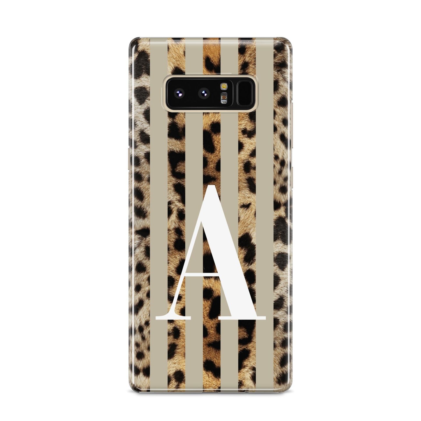 Personalised Leopard Stripes Samsung Galaxy S8 Case