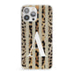 Personalised Leopard Stripes iPhone 13 Pro Max Clear Bumper Case