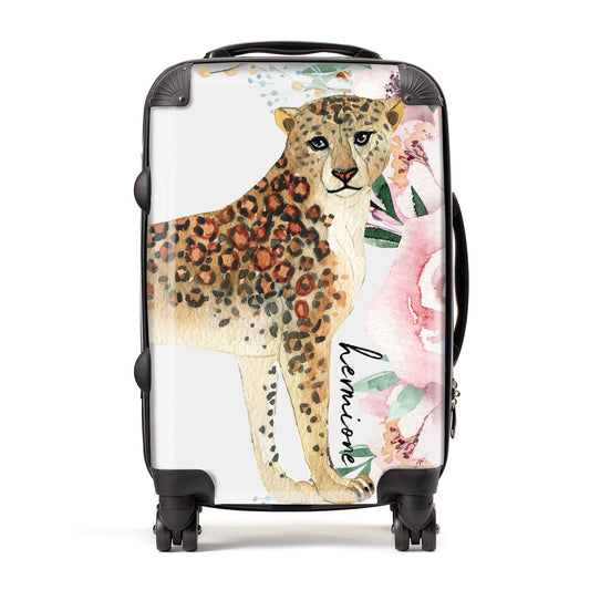 Personalised Leopard Suitcase