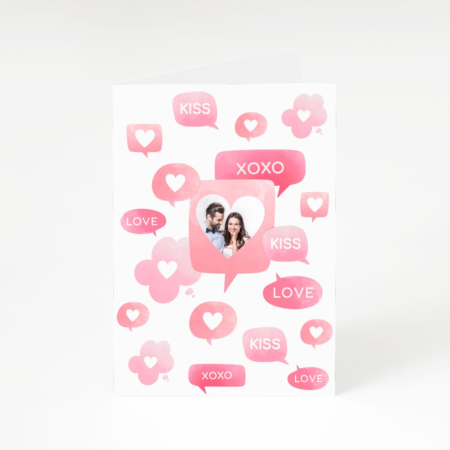 Personalised Likes Photo A5 Greetings Card