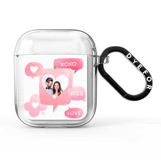 Personalised Likes Photo AirPods Clear Case