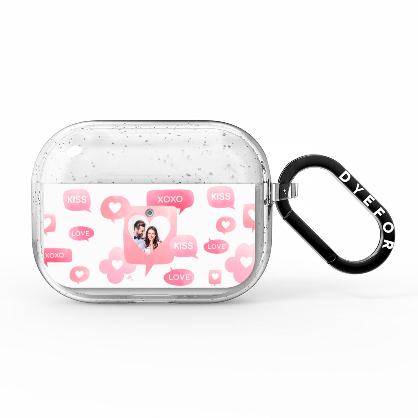 Personalised Likes Photo AirPods Pro Glitter Case