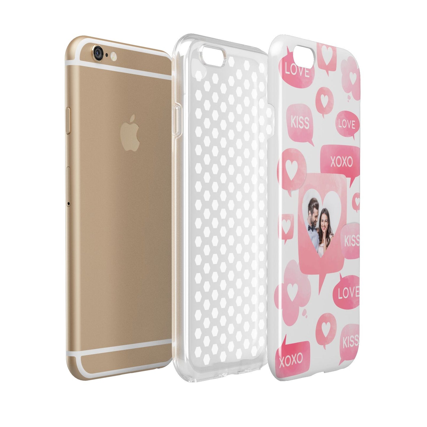 Personalised Likes Photo Apple iPhone 6 3D Tough Case Expanded view