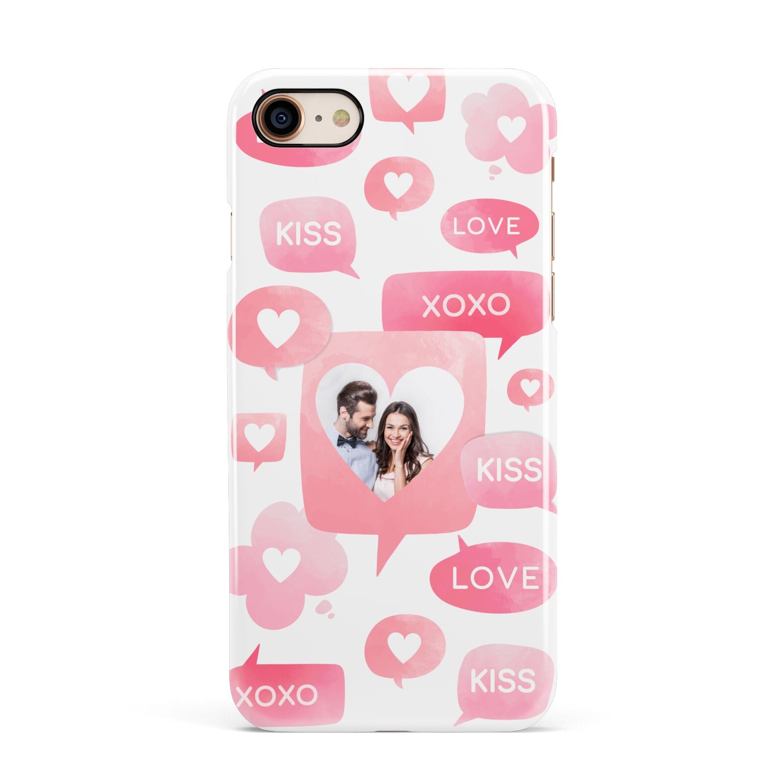 Personalised Likes Photo Apple iPhone 7 8 3D Snap Case