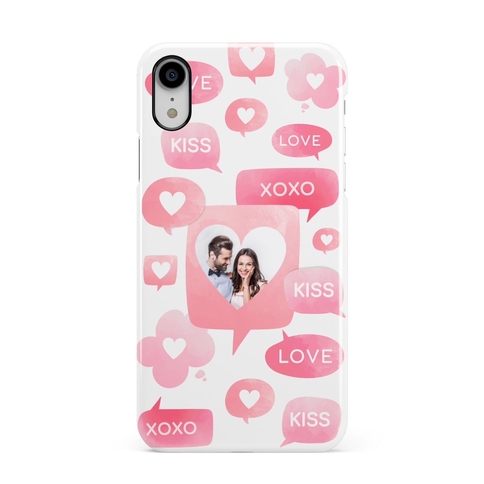 Personalised Likes Photo Apple iPhone XR White 3D Snap Case