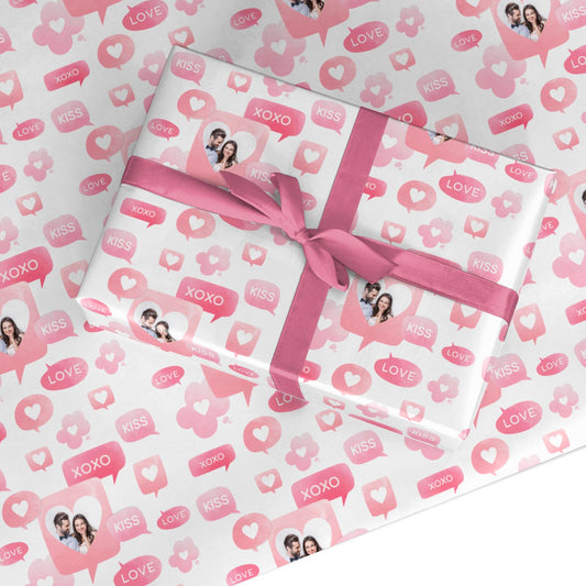 Personalised Likes Photo Custom Wrapping Paper