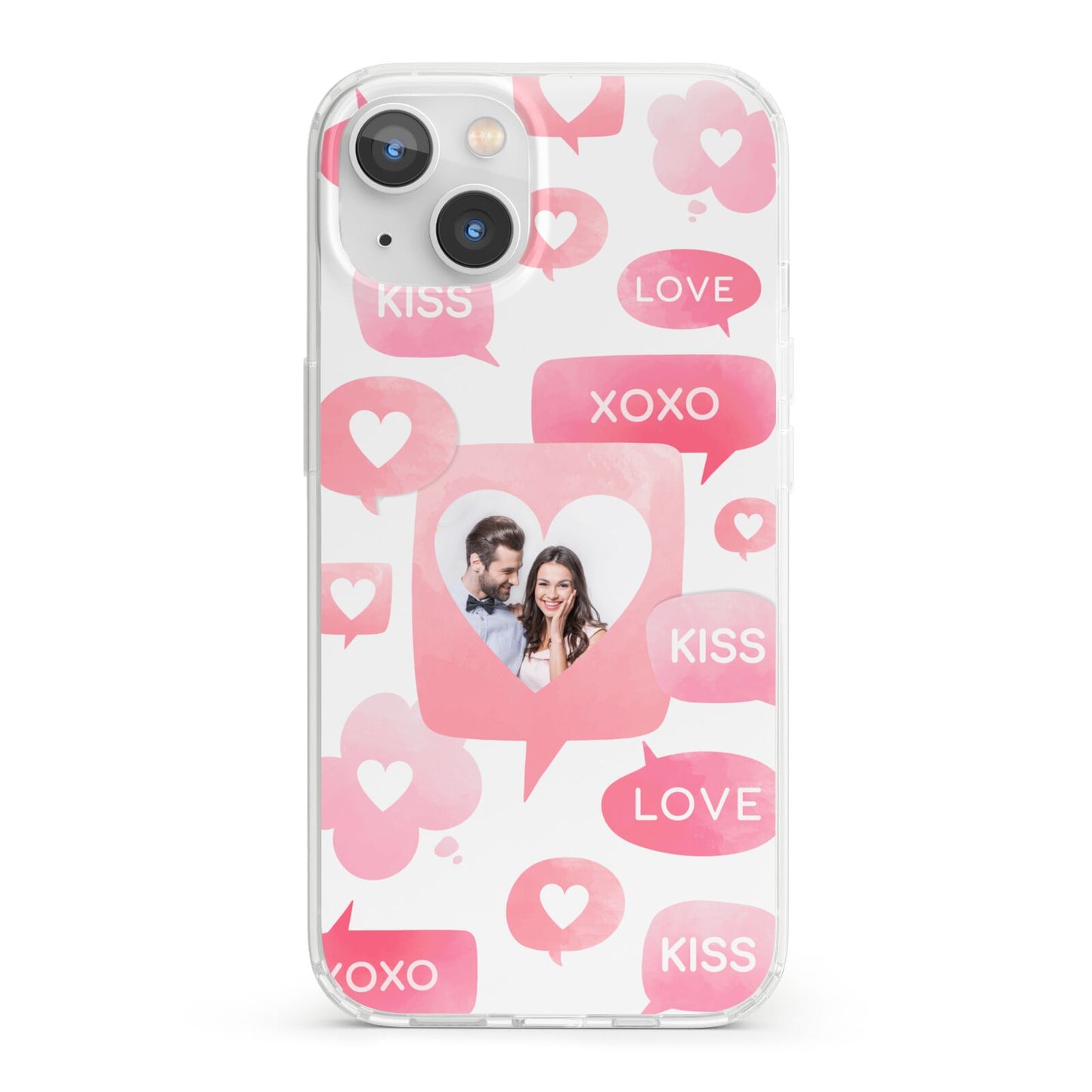 Personalised Likes Photo iPhone 13 Clear Bumper Case