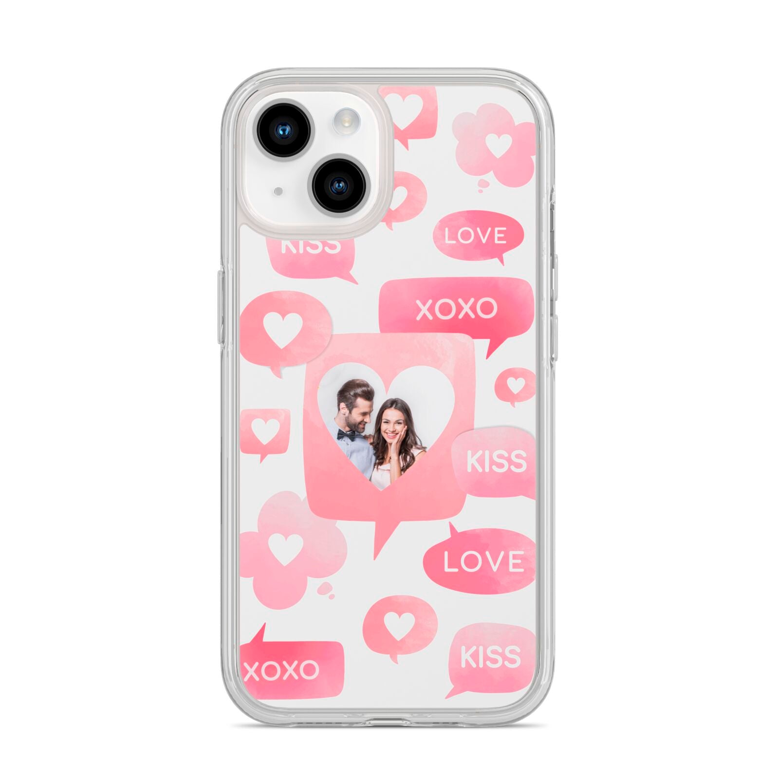 Personalised Likes Photo iPhone 14 Clear Tough Case Starlight