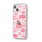 Personalised Likes Photo iPhone 14 Plus Clear Tough Case Starlight Angled Image