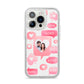 Personalised Likes Photo iPhone 14 Pro Glitter Tough Case Silver