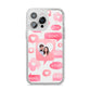 Personalised Likes Photo iPhone 14 Pro Max Glitter Tough Case Silver