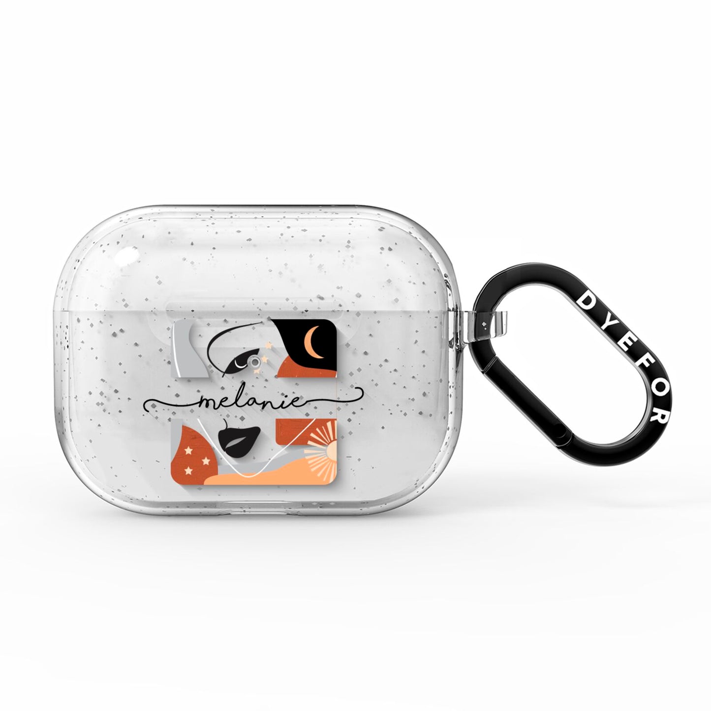 Personalised Line Art AirPods Pro Glitter Case