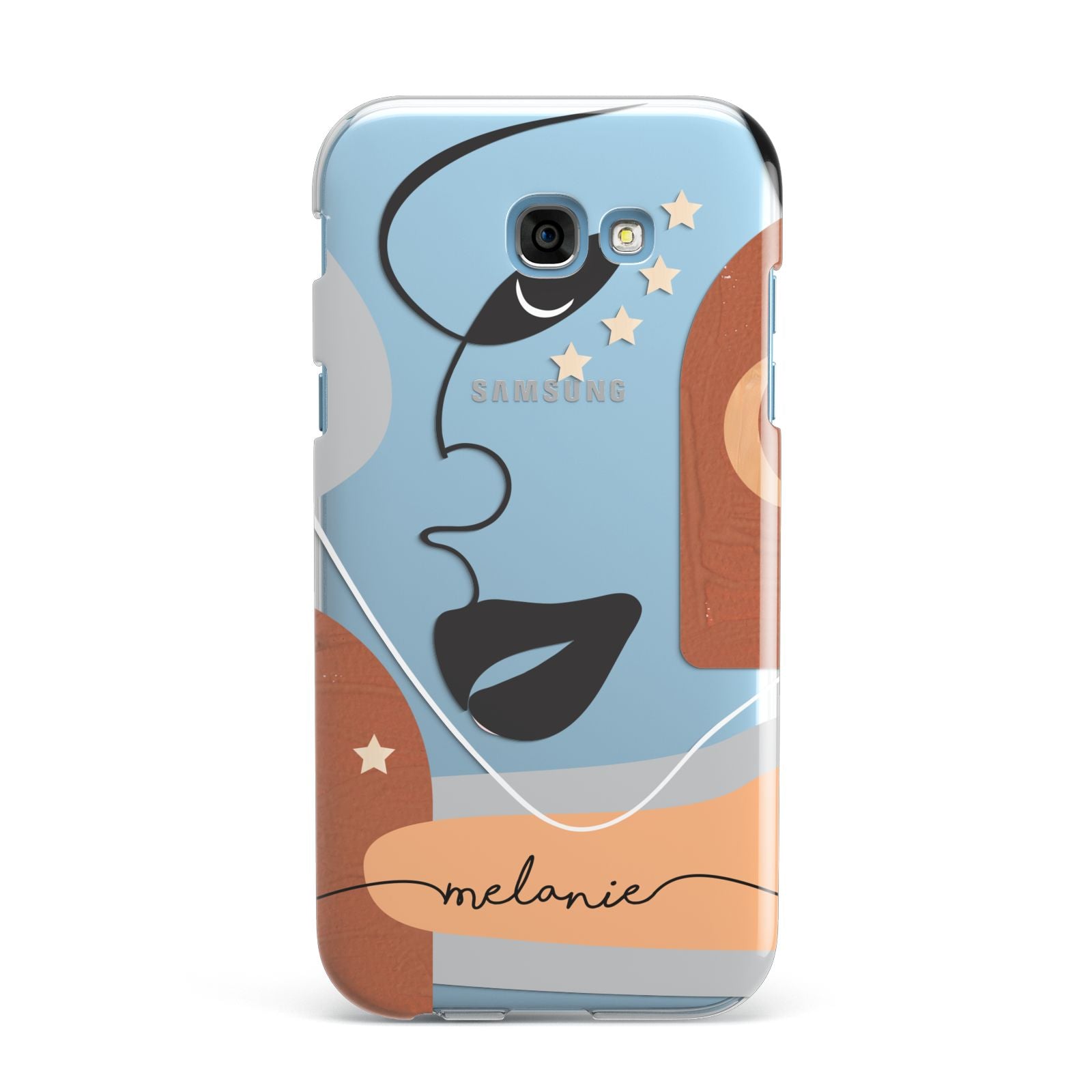 Personalised Line Art Samsung Galaxy A7 2017 Case