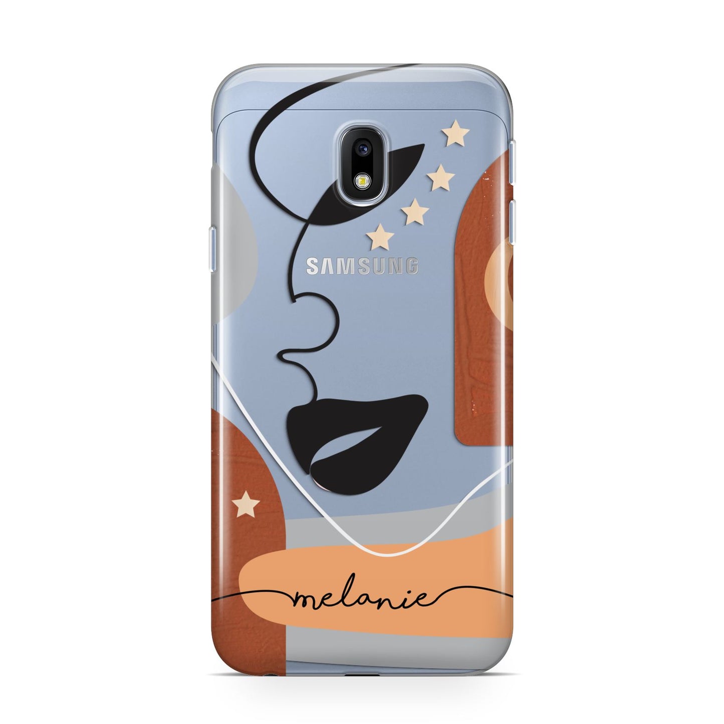 Personalised Line Art Samsung Galaxy J3 2017 Case