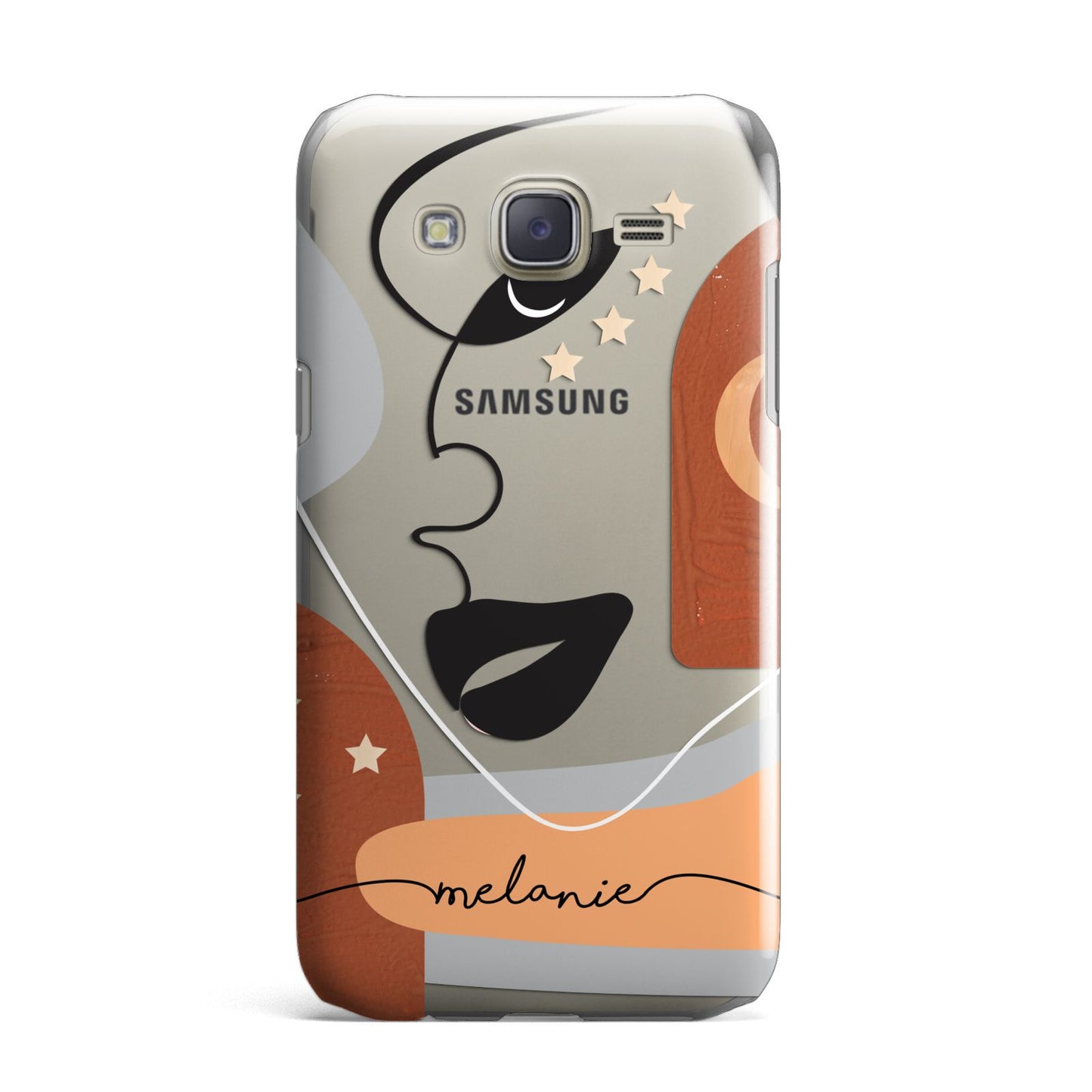 Personalised Line Art Samsung Galaxy J7 Case