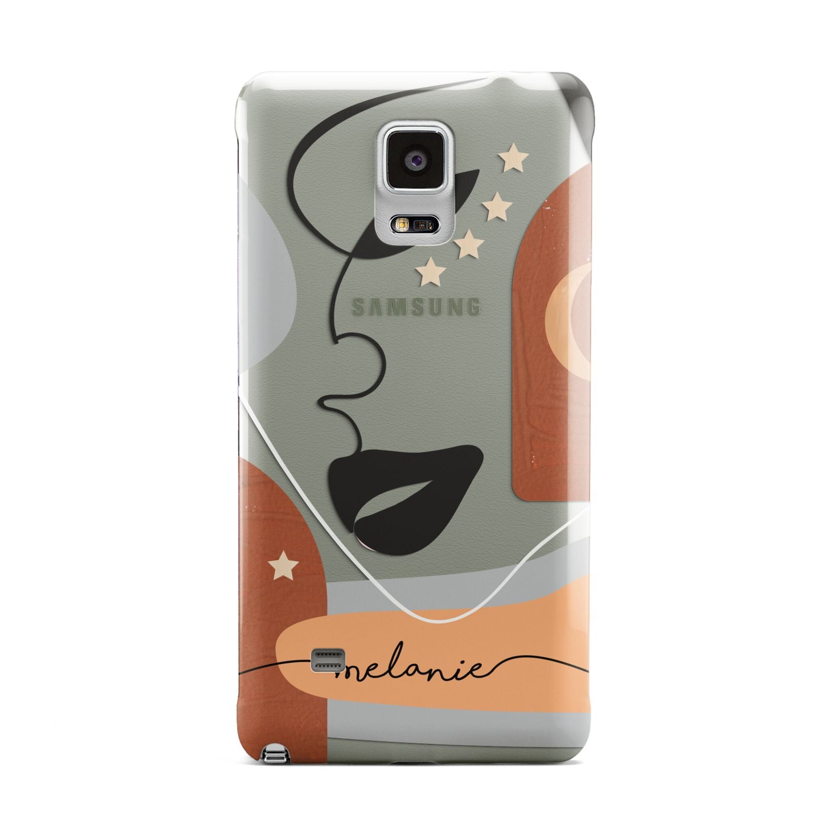 Personalised Line Art Samsung Galaxy Note 4 Case