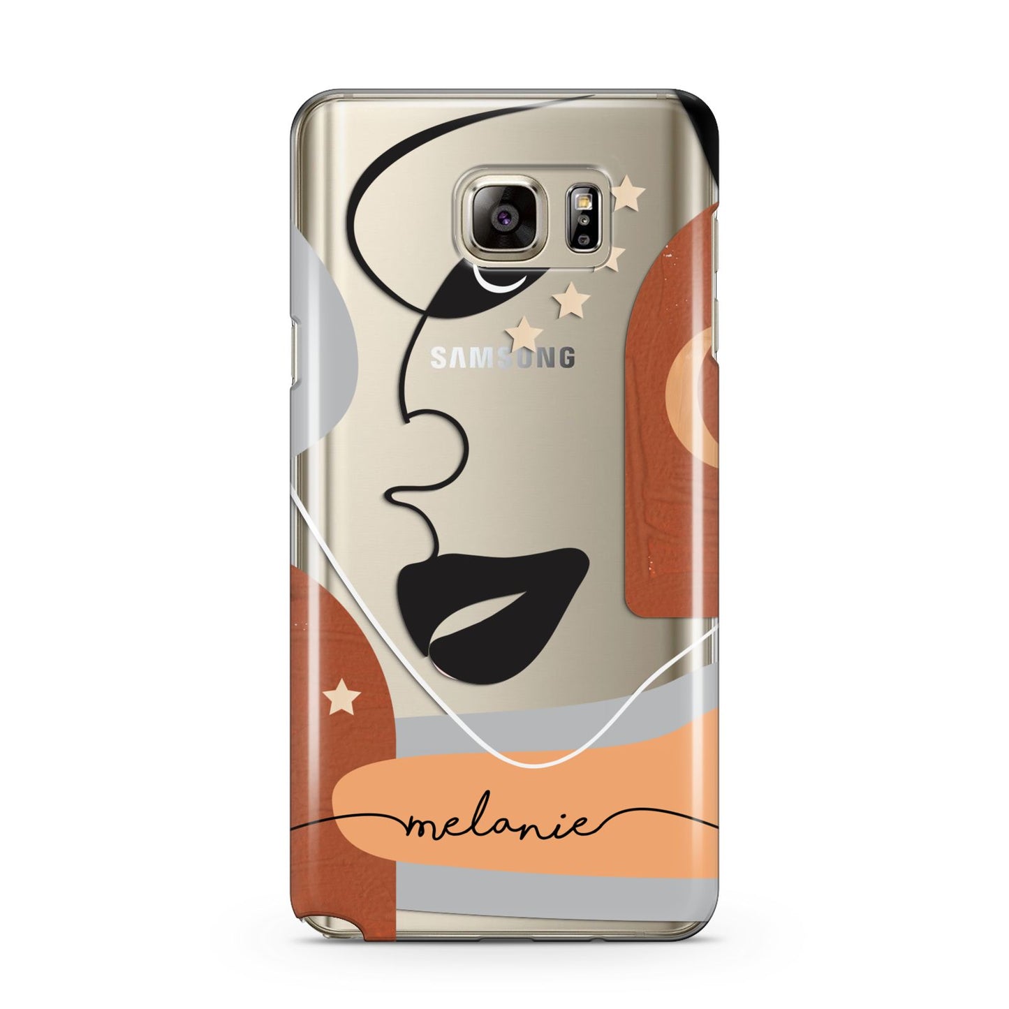 Personalised Line Art Samsung Galaxy Note 5 Case
