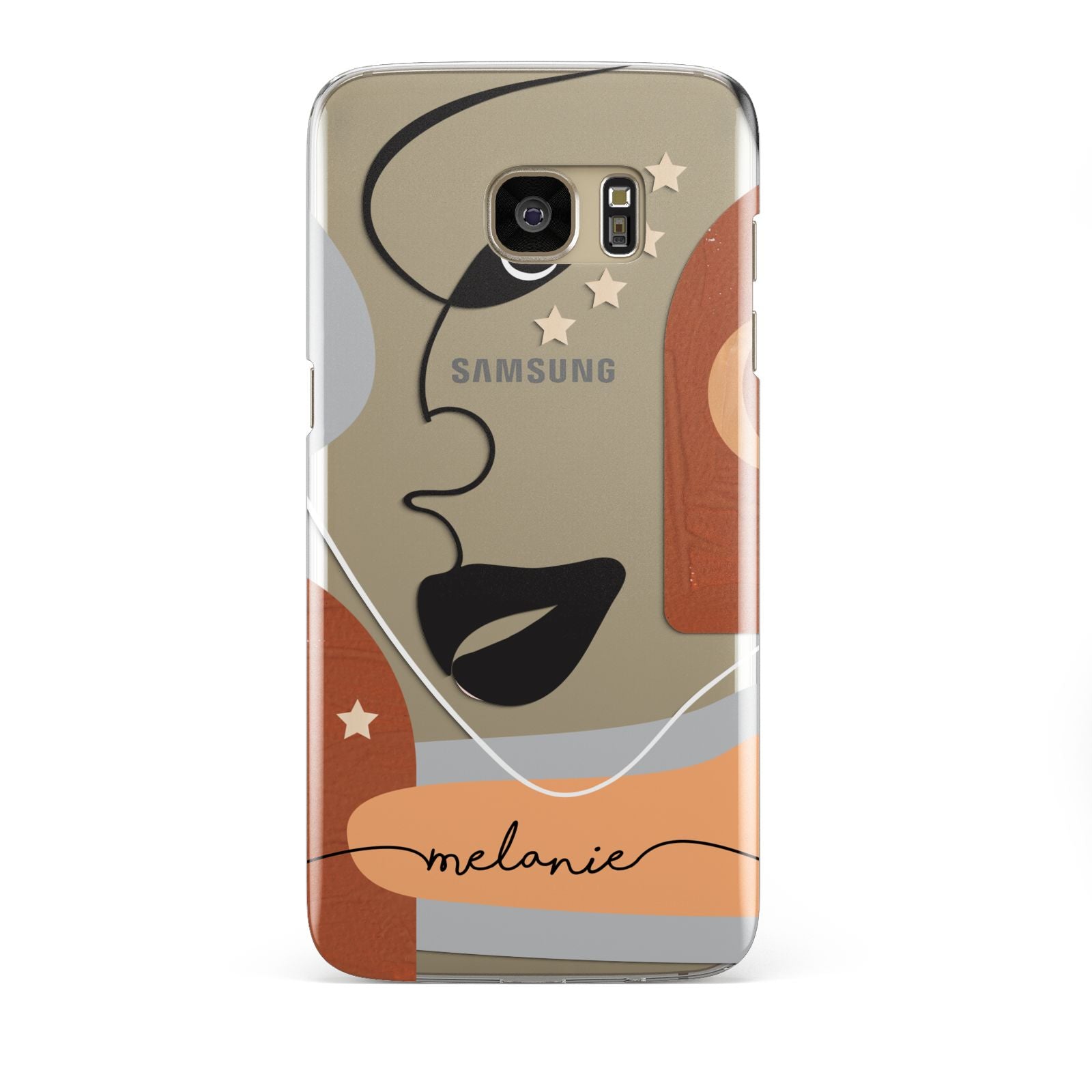 Personalised Line Art Samsung Galaxy S7 Edge Case