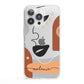 Personalised Line Art iPhone 13 Pro Clear Bumper Case